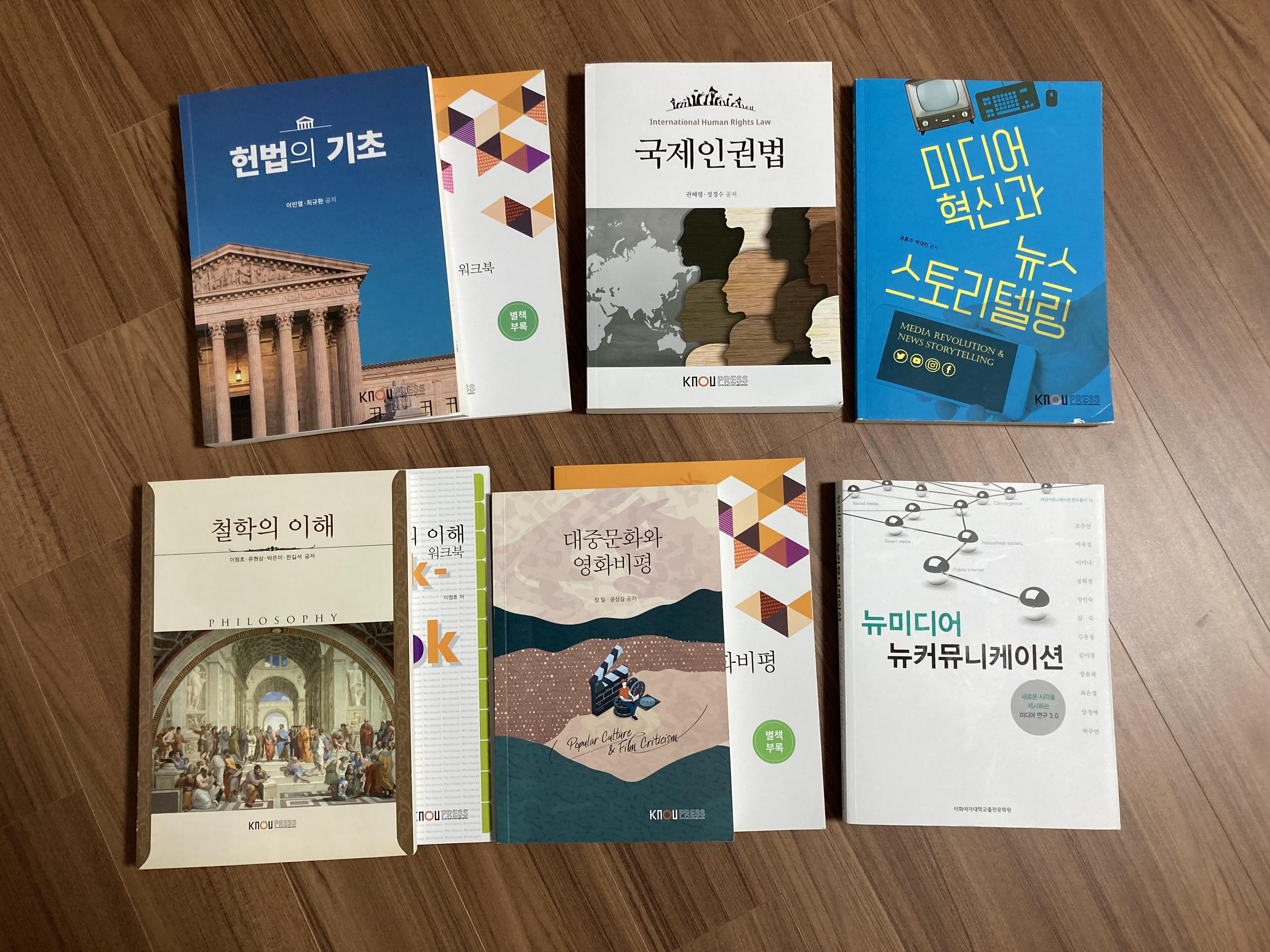 헌법의기초,국제인권법,철학의이해,대중문화와영화비평,뉴미디어뉴커뮤니케이션,미디어혁신과뉴스스토리텔링
