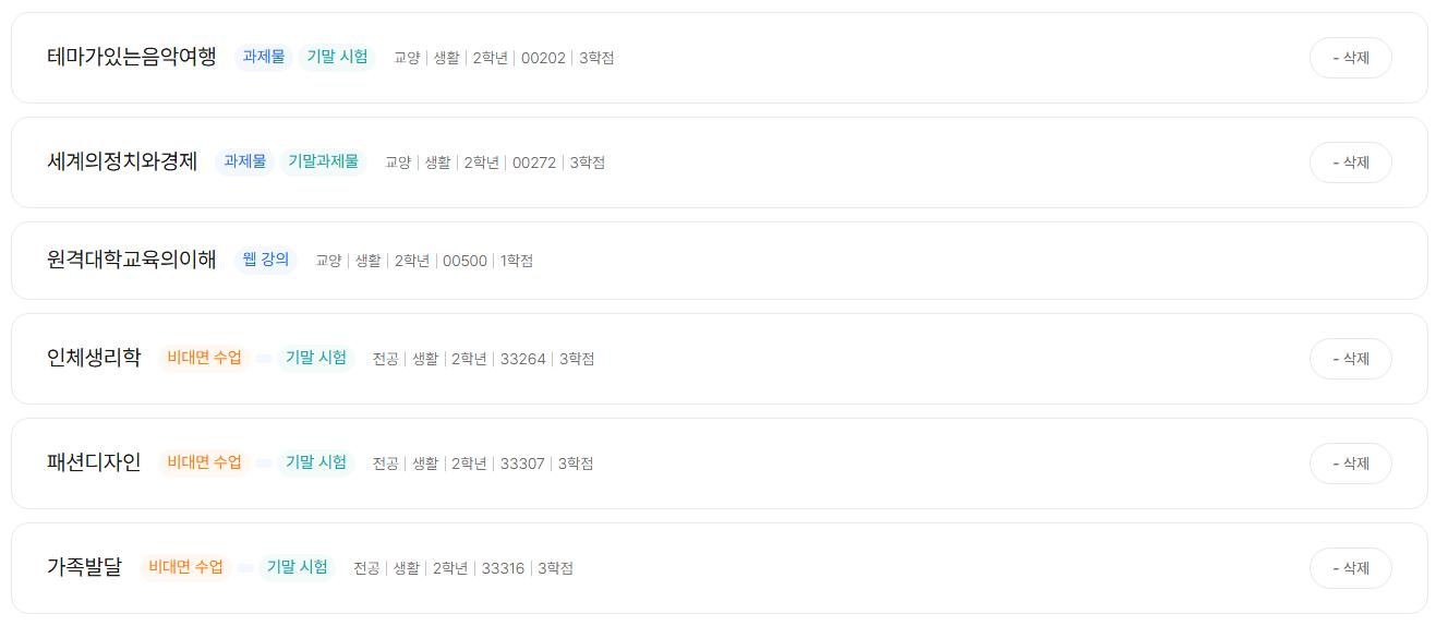 생활과학부 2학년 편입생 문의드립니다.